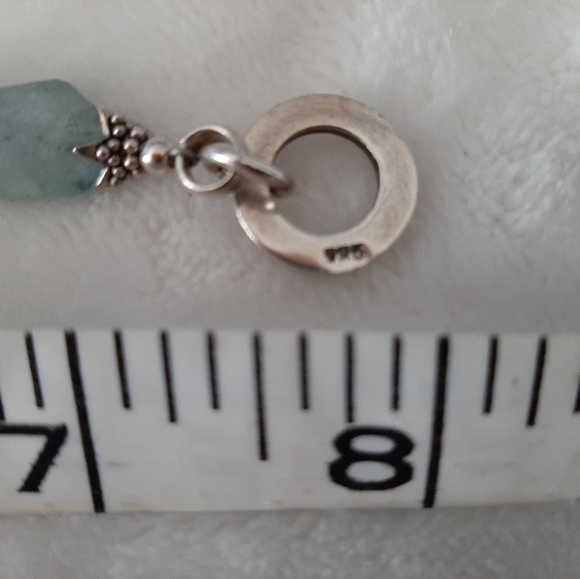 Blue agate bracelet. - Picture 3 of 4